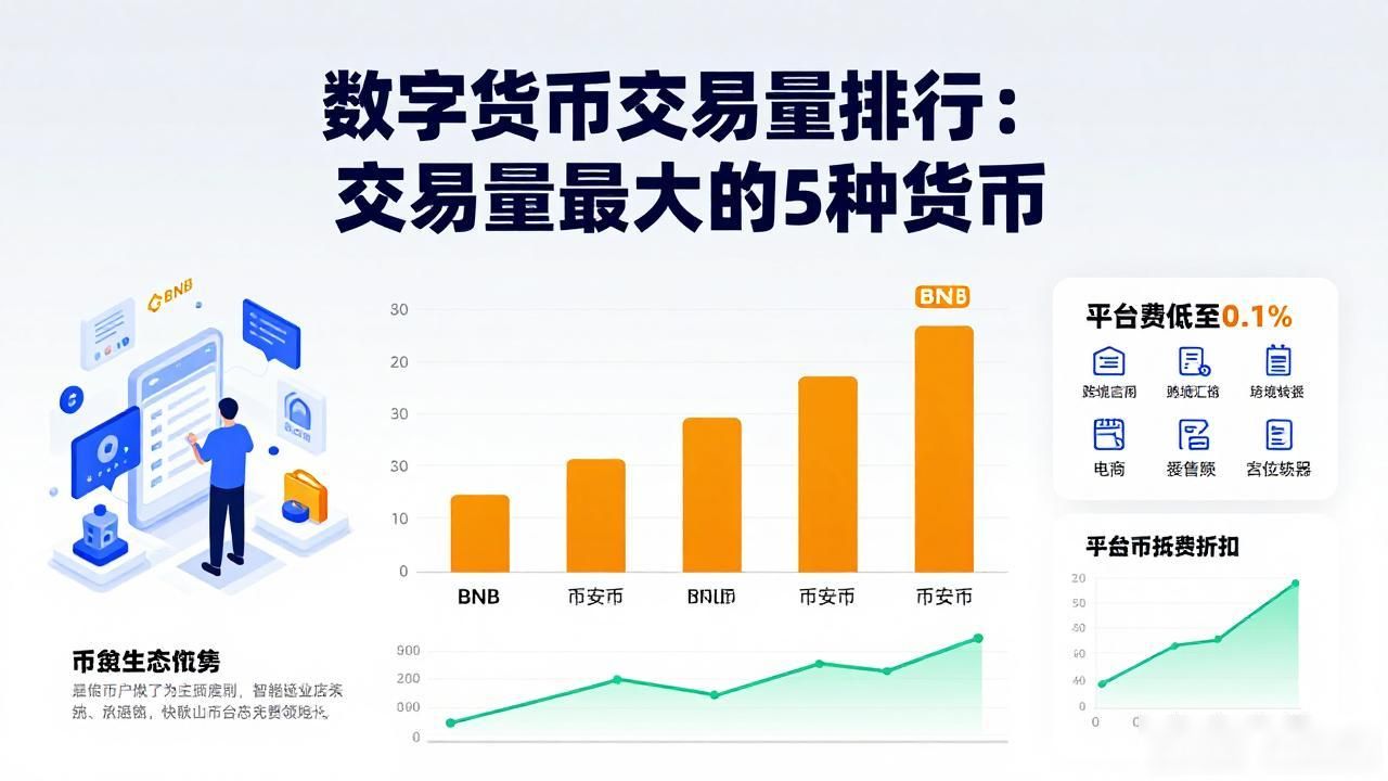 数字货币交易量排行：交易量最大的5种货币